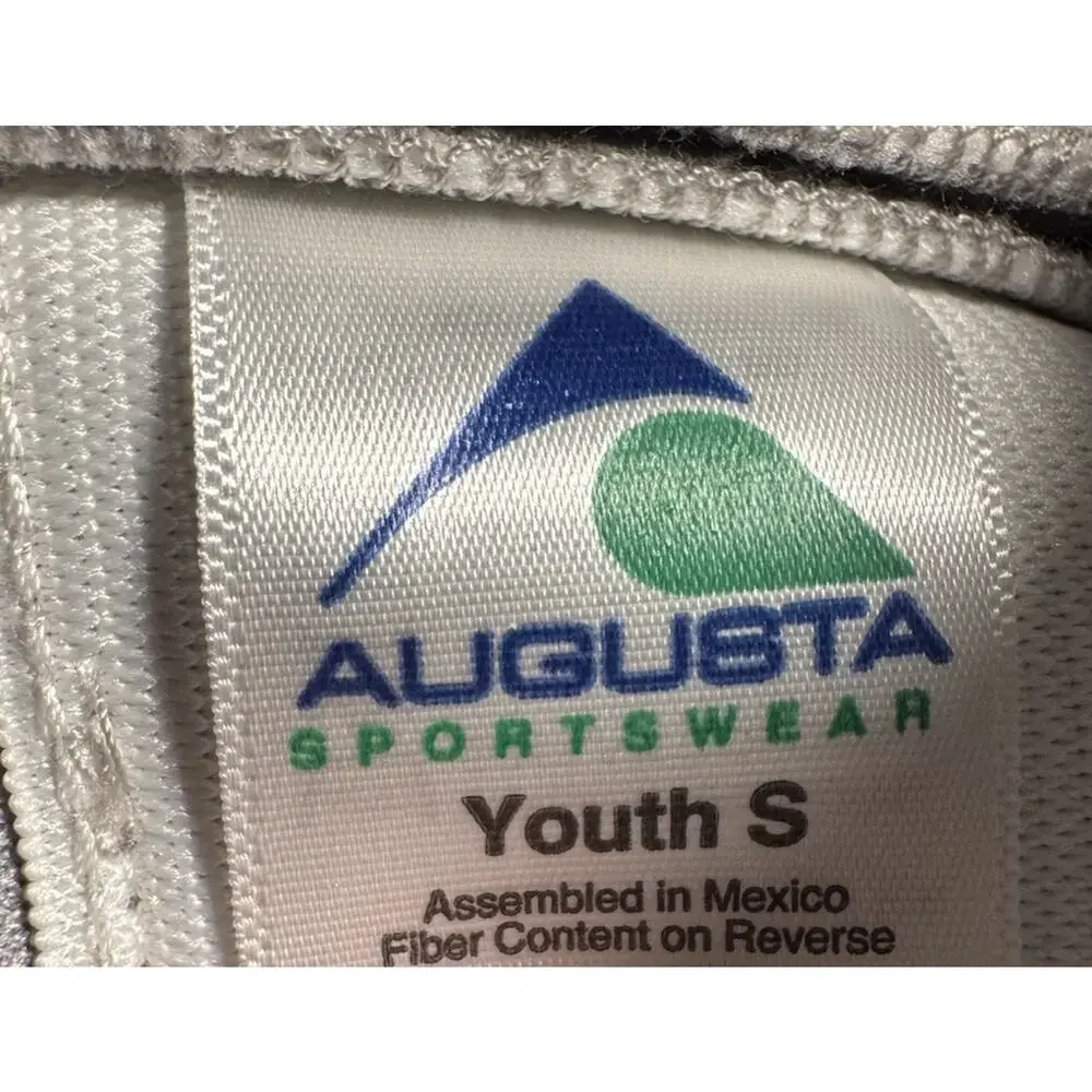 Augusta Sportswear Youth Small Gray Baseball Pants Elastic Cuff Belt Loops